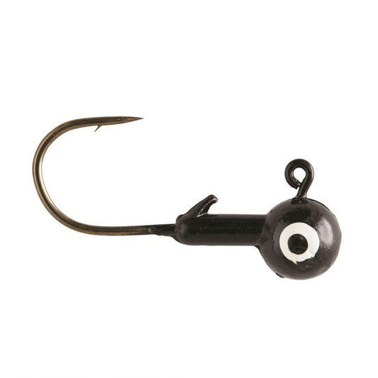 Eagle Claw Ball Jig Head 1/8 10ct Black - Lear Outdoors