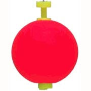 Comal Snap-On Weighted Round Float 1.75in 25/bag Red - Lear Outdoors