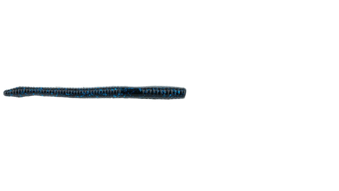 NetBaitBF Mag. Finesse Worm 4.75in Blk/Blue Flk 16ct - Lear Outdoors