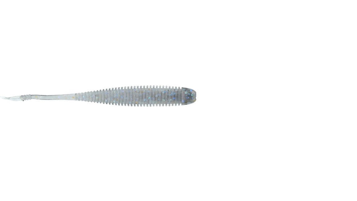 NetBaitBF Flat Sided Shad 4.5in Dark Side Black 8ct - Lear Outdoors