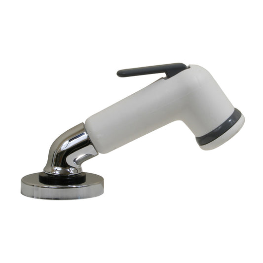 Scandvik Elbow Sprayer - Handle Pull Out - White w/6' Hose