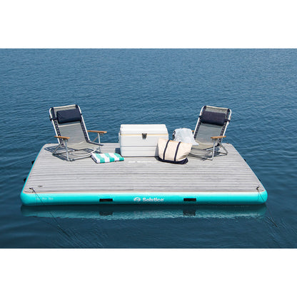 Solstice Watersports 10' x 8' Luxe Dock w/Traction Pad & Ladder - Lear Outdoors