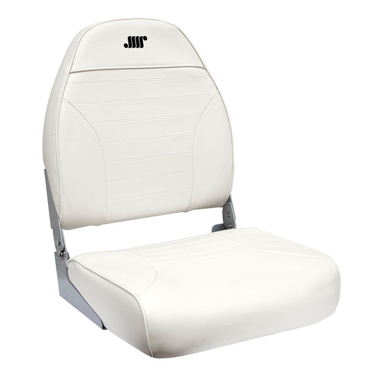 Wise Standard High-Back Fishing Seat - White - Lear Outdoors