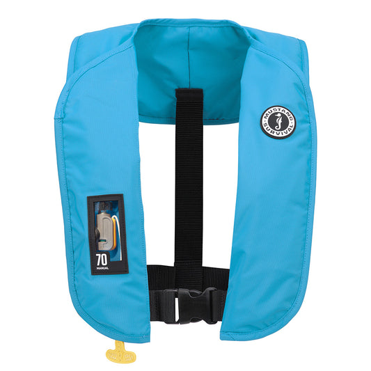 Mustang MIT 70 Manual Inflatable PFD - Azure (Blue) - Lear Outdoors