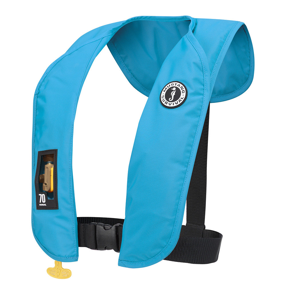 Mustang MIT 70 Manual Inflatable PFD - Azure (Blue) - Lear Outdoors