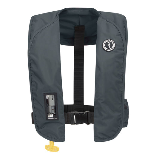 Mustang MIT 100 Convertible Inflatable PFD - Admiral Grey - Lear Outdoors