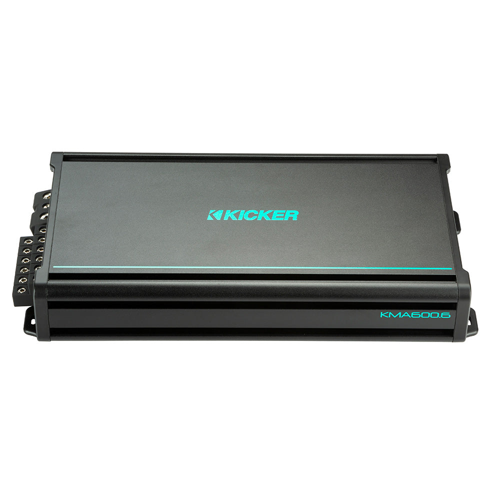 KICKER KMA600.6 6 x 100W 6-Channel Weather-Resistant Full-Range Amplifier - Lear Outdoors