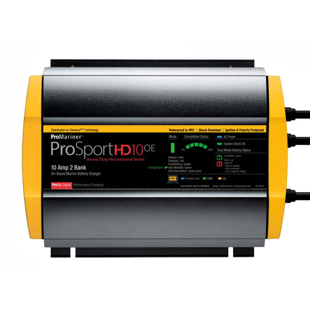 ProMariner ProSportHD 10 Gen 4 - 10 Amp - 2-Bank Battery Charger - Lear Outdoors