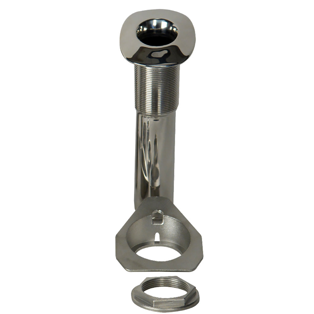 C.E. Smith 80 Series Screwless Flush Mount Rod Holder - 15 Degree - Stainless Steel - Swivel Bottom - Black Liner