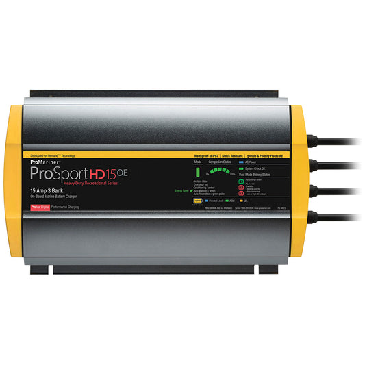 ProMariner ProSportHD 15 Gen 4 - 15 Amp - 3-Bank Battery Charger - Lear Outdoors