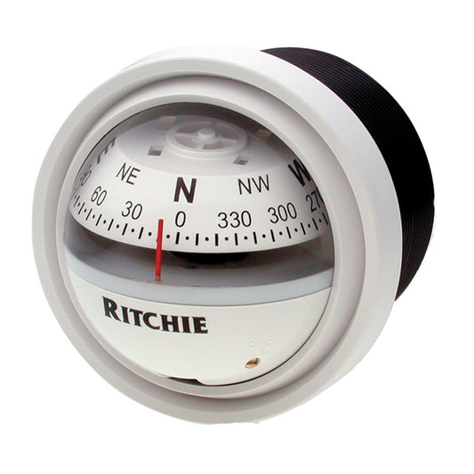 Ritchie V-57W.2 Explorer Compass - Dash Mount - White - Lear Outdoors