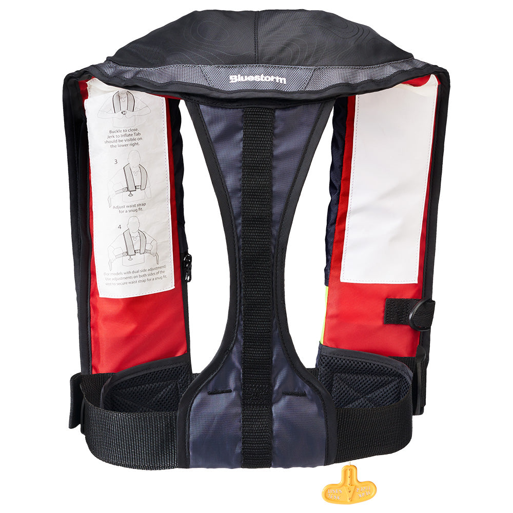 Bluestorm Stratus 35 Auto Type II Inflatable PFD - Red - Lear Outdoors