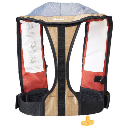 Bluestorm Stratus 35 Auto Type II Inflatable PFD - Tan - Lear Outdoors