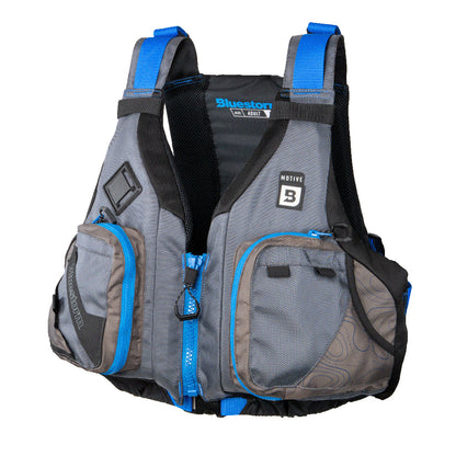 Bluestorm Motive Kayak Fishing Vest - Deep Blue - S/M - Lear Outdoors