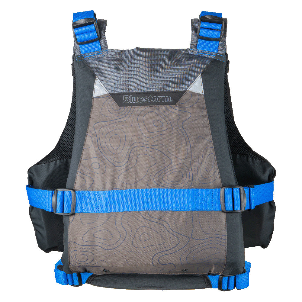 Bluestorm Motive Kayak Fishing Vest - Deep Blue - S/M - Lear Outdoors