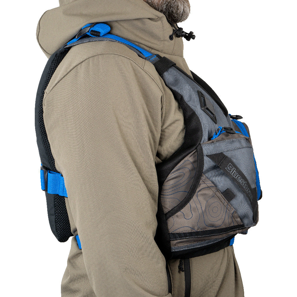 Bluestorm Motive Kayak Fishing Vest - Deep Blue - S/M - Lear Outdoors