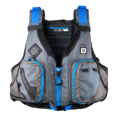 Bluestorm Motive Kayak Fishing Vest - Deep Blue - S/M - Lear Outdoors