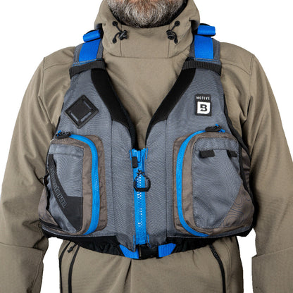 Bluestorm Motive Kayak Fishing Vest - Deep Blue - S/M - Lear Outdoors