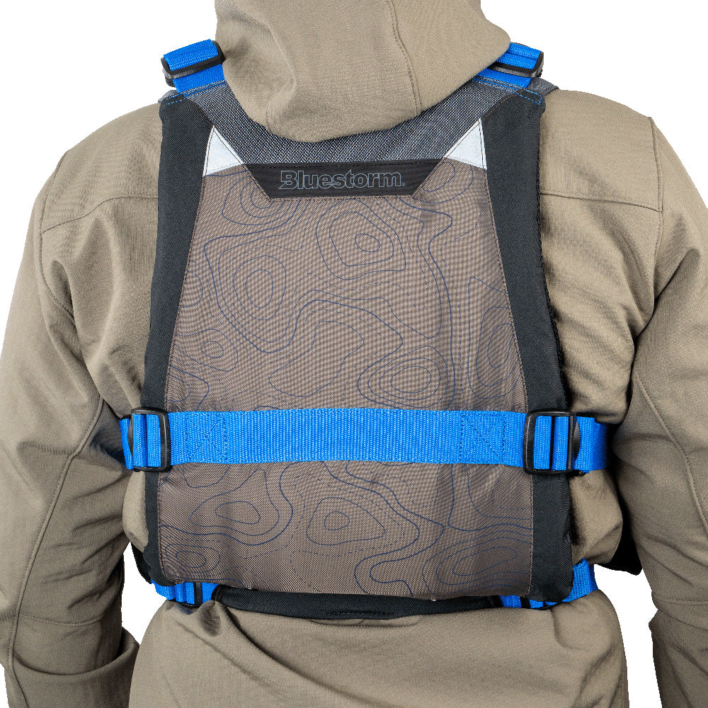 Bluestorm Motive Kayak Fishing Vest - Deep Blue - S/M - Lear Outdoors