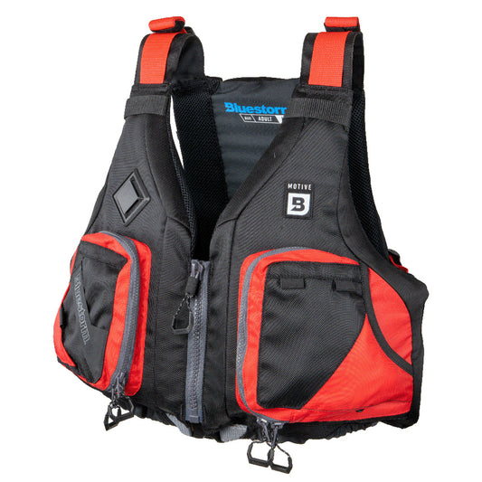 Bluestorm Motive Kayak Fishing Vest - Nitro Red - 2XL/3XL - Lear Outdoors