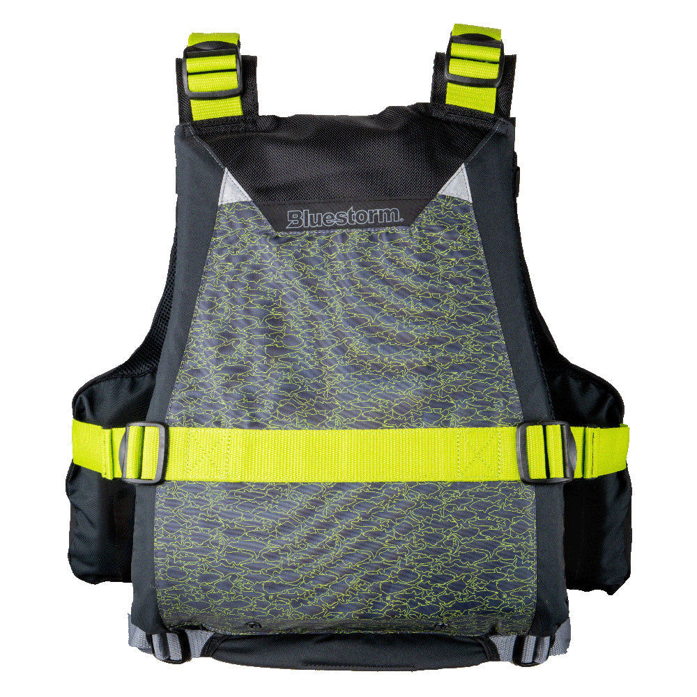 Bluestorm Motive Kayak Fishing Vest - Hi-Vis - L/XL - Lear Outdoors