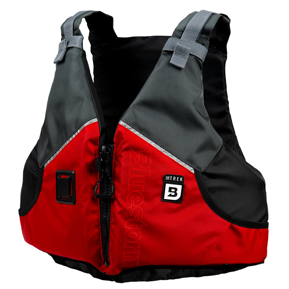 Bluestorm Trek Adult Universal Paddling Vest - Nitro Red - Lear Outdoors