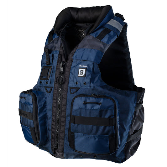 Bluestorm Classic Adult Fishing Life Jacket - Deep Blue - S/M - Lear Outdoors