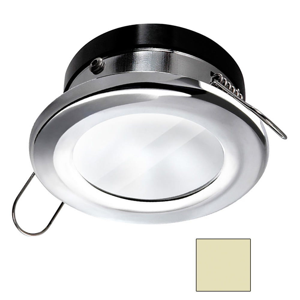 i2Systems Apeiron A1110Z 4.5W Spring Mount Light - Round - Warm White - Polished Chrome Finish - Lear Outdoors