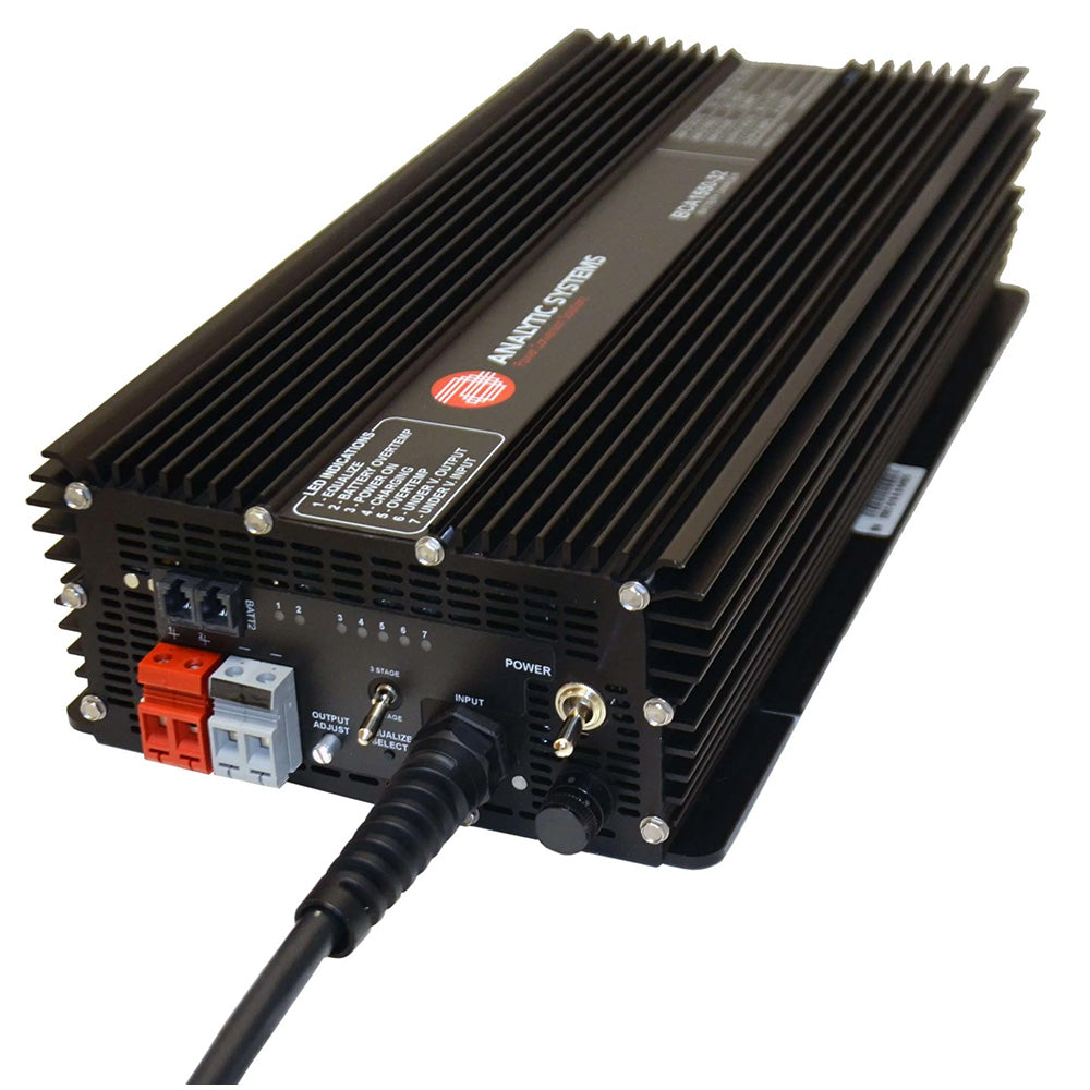 Analytic Systems AC Charger 2-Bank 70A, 12V Out, 85-264VAC In Power-Factor Correction - Lear Outdoors