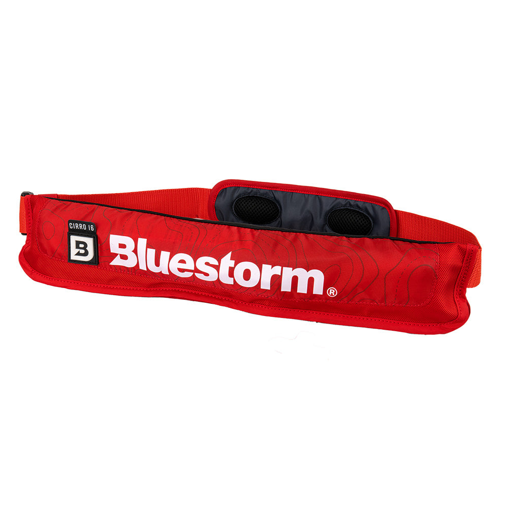 Bluestorm Cirro 16 Manual Inflatable Belt Pack - Nitro Red - Lear Outdoors