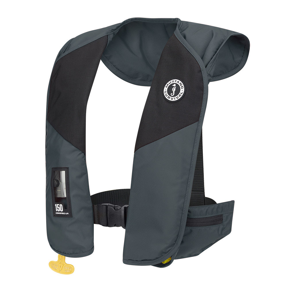 Mustang MIT 150 Convertible A/M Inflatable PFD - Admiral Grey - Lear Outdoors