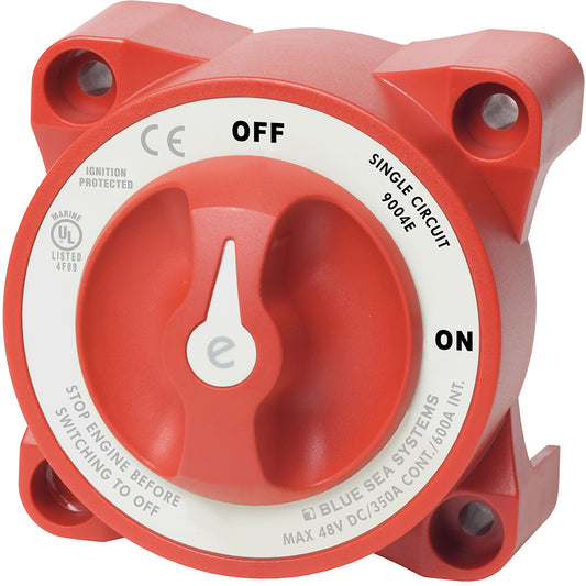 Blue Sea 9004e e-Series Battery Switch Single Circuit ON/OFF w/Alternator Field Disconnect - Lear Outdoors