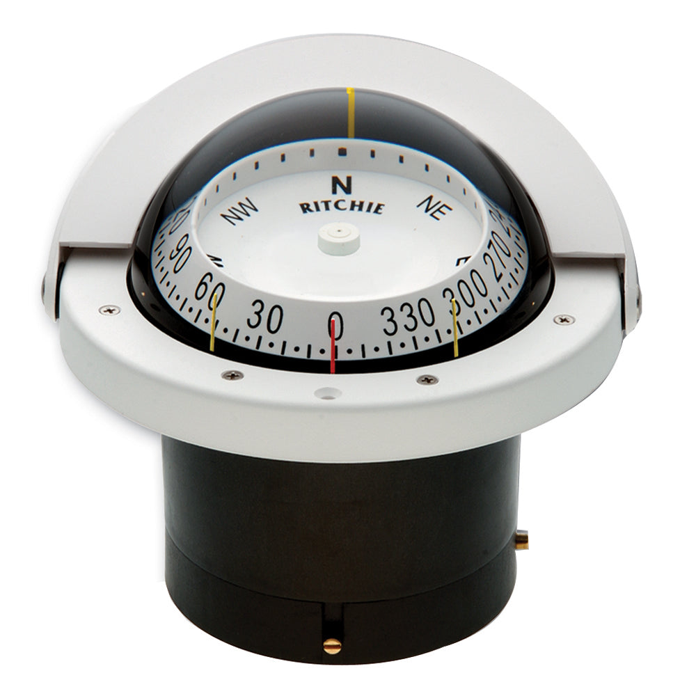 Ritchie FNW-203 Navigator Compass - Flush Mount - White - Lear Outdoors