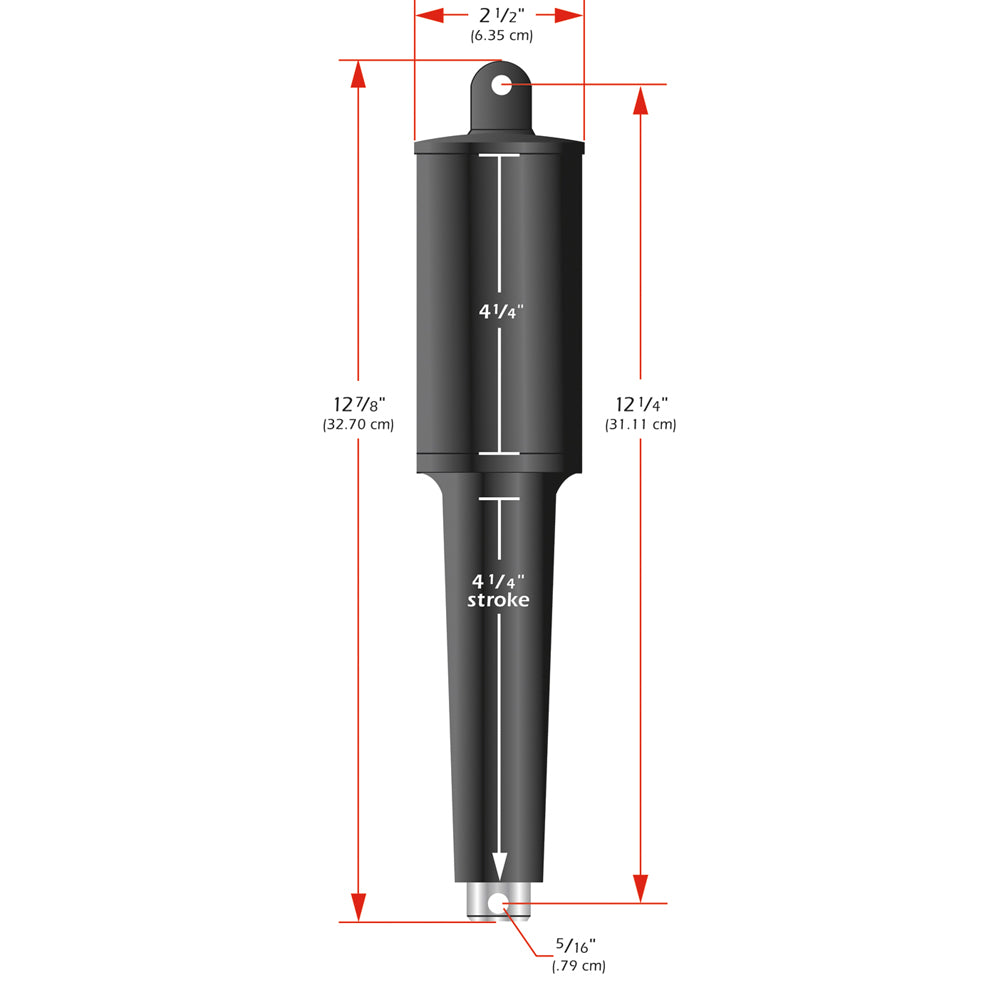 Lenco 102XD Extreme Duty Actuator - 12V - 4-1/4" Stroke