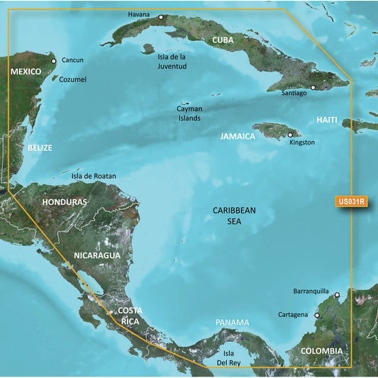 Garmin BlueChart® g3 Vision® HD - VUS031R - Southwest Caribbean - microSD™/SD™