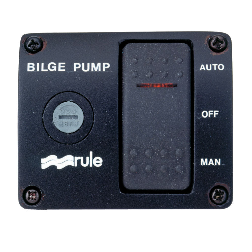 Rule Deluxe 3-Way Lighted Rocker Panel Switch - Lear Outdoors