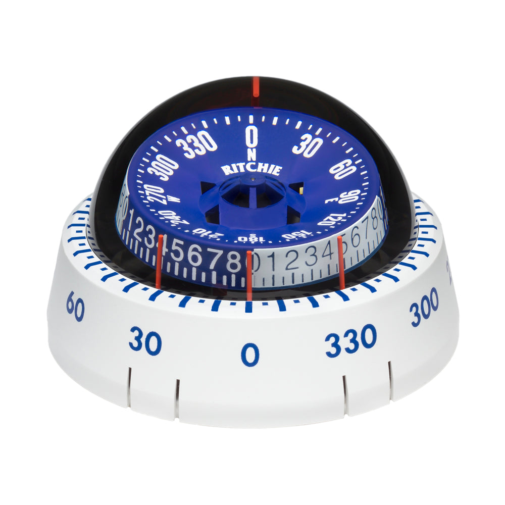 Ritchie XP-98W X-Port Tactician Compass - Surface Mount - White - Lear Outdoors