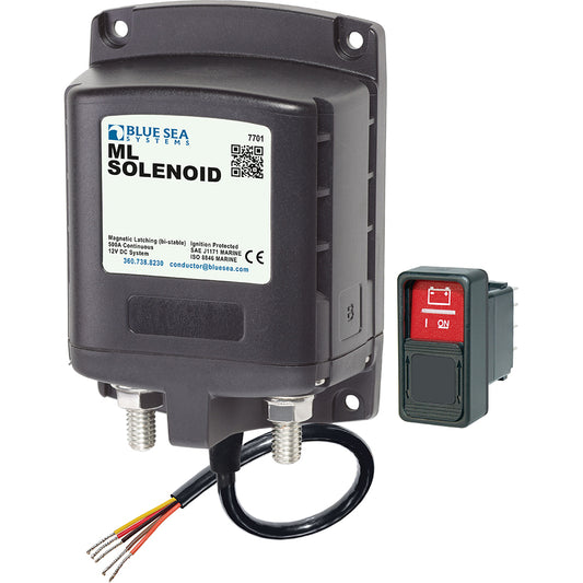 Blue Sea 7701 ML-Series Solenoid w/Contura Switch 12VDC - Lear Outdoors