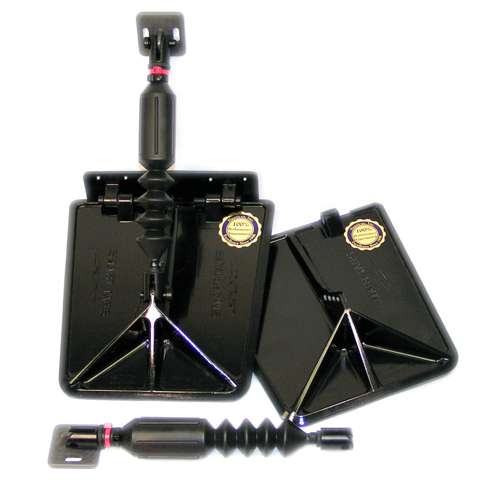 Nauticus SX9510-40 Smart Tab SX Composite Trim Tabs 9.5” x 10” - f/12-16’ Boat w/40 - 80HP - Black - Lear Outdoors