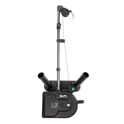 Scotty 1116 Propack 60" Telescoping Electric Downrigger w/ Dual Rod Holders and Swivel Base