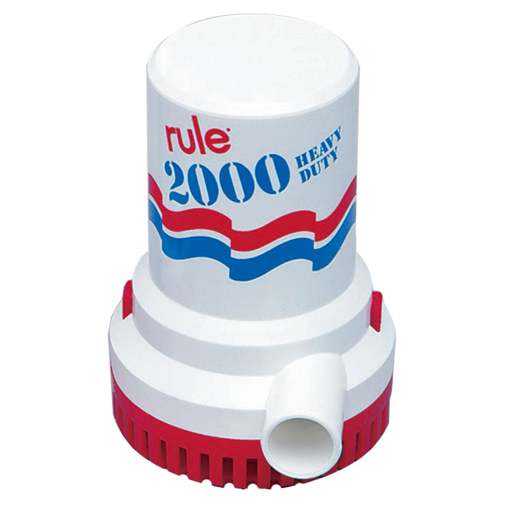 Rule 2000 GPH Non-Automatic Bilge Pump - 32v - Lear Outdoors