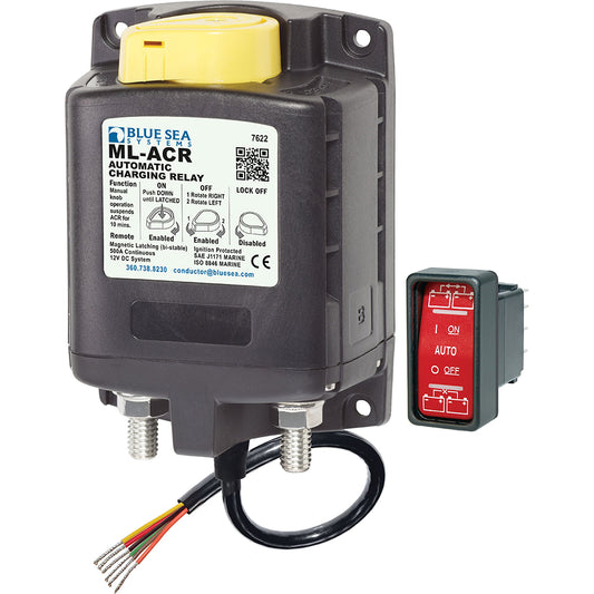 Blue Sea 7622 ML-Series Heavy Duty Automatic Charging Relay - Lear Outdoors