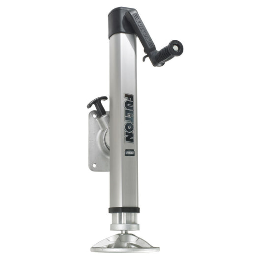 Fulton F2 Trailer Jack Bolt-On 2,000 lbs. Lift Capacity Adjustable Swivel w/Footplate - Lear Outdoors