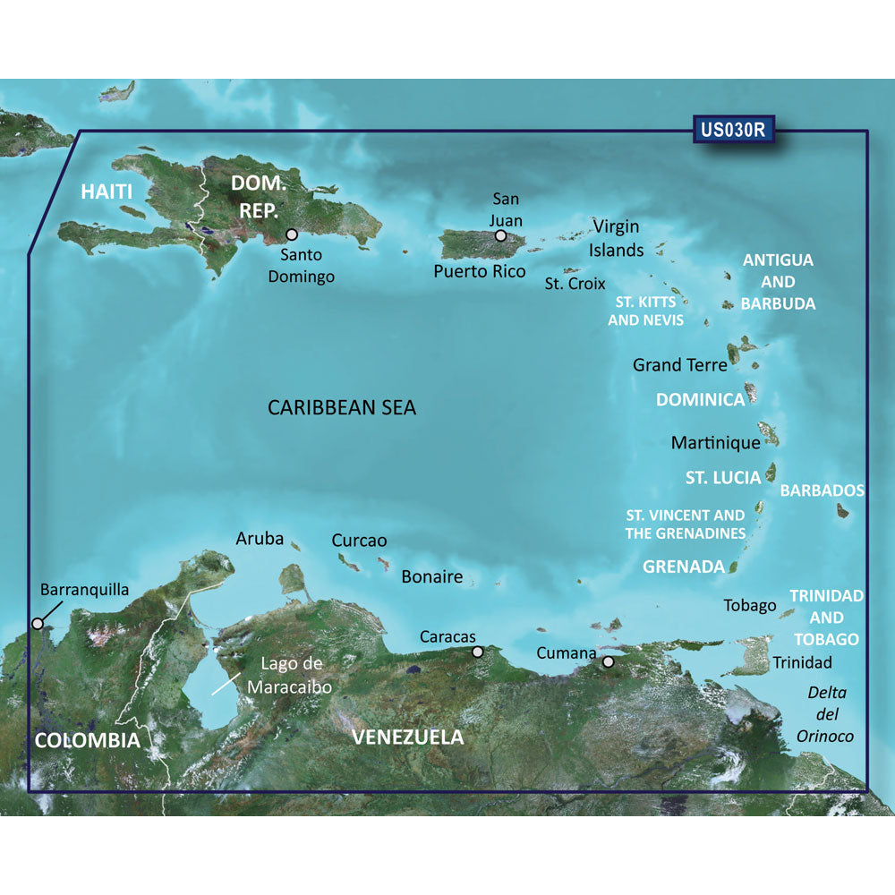 Garmin BlueChart® g3 HD - HXUS030R - Southeast Caribbean - microSD™/SD™ - Lear Outdoors