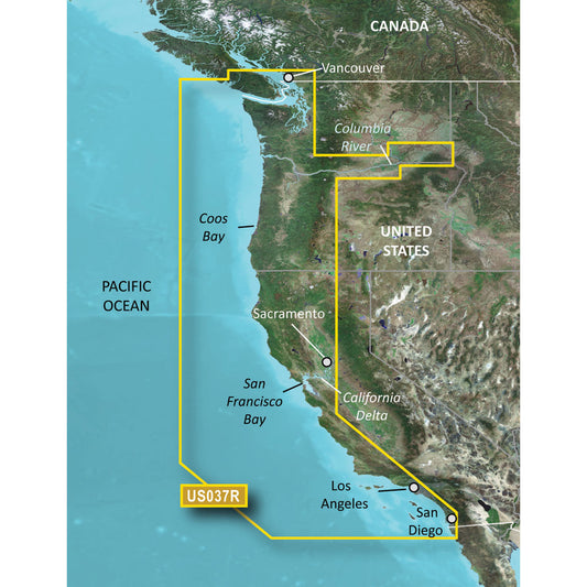 Garmin BlueChart® g3 Vision® HD - VUS037R - Vancouver - San Diego - microSD™/SD™ - Lear Outdoors