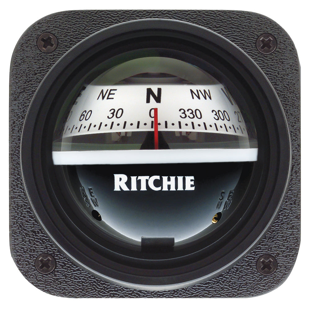 Ritchie V-527 Kayak Compass - Bulkhead Mount - White Dial - Lear Outdoors