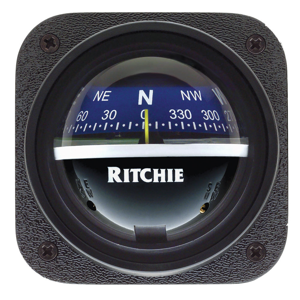 Ritchie V-537B Explorer Compass - Bulkhead Mount - Blue Dial - Lear Outdoors