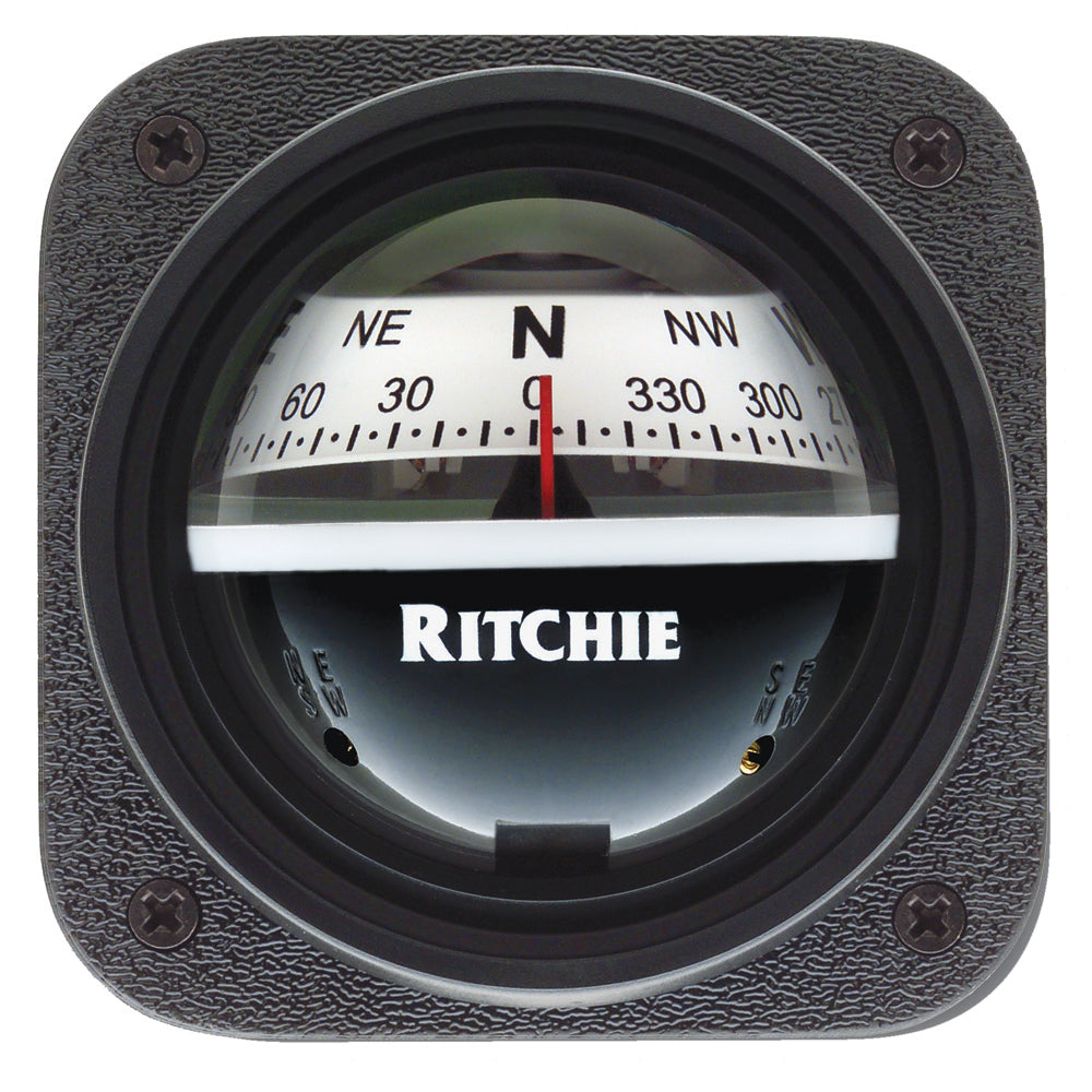 Ritchie V-537W Explorer Compass - Bulkhead Mount - White Dial - Lear Outdoors