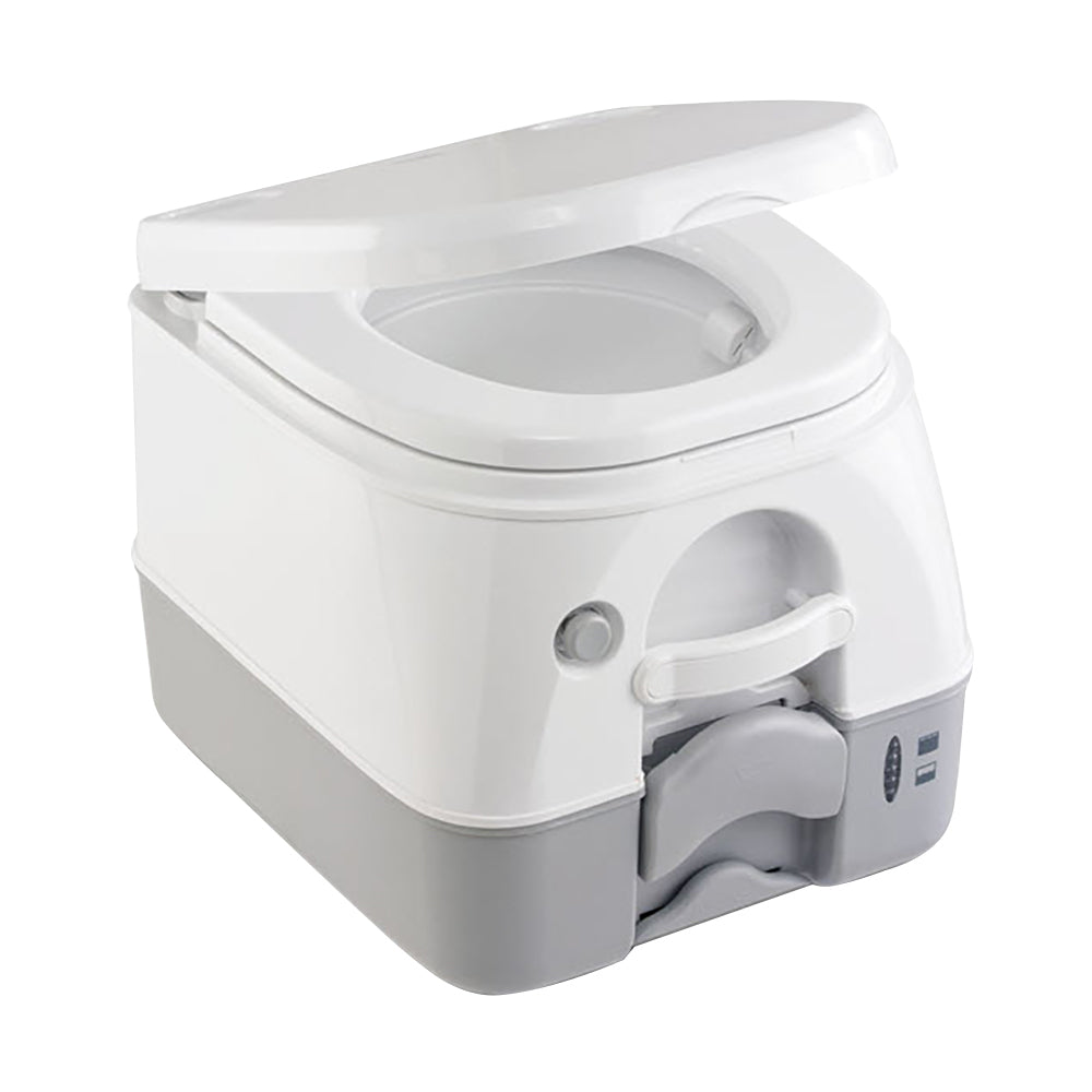 Dometic 974 MSD Portable Toilet w/Mounting Brackets - 2.6 Gallon - Grey