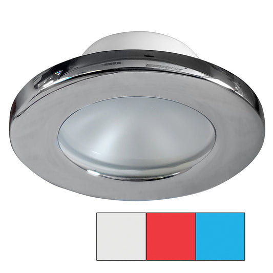 i2Systems Apeiron A3120 Screw Mount Light - Red, Cool White & Blue - Chrome Finish - Lear Outdoors